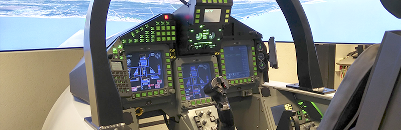 Indra, clave en el desarrollo de la nueva versión del simulador del Eurofighter