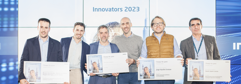 Inteligencia Artificial, acceso al transporte con el móvil o nube de combate: Indra premia las ideas de sus profesionales en su iniciativa de intraemprendimiento, Innovators